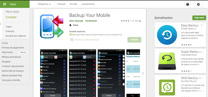 Como fazer um backup do Android no PC (Imagem: Leandro Kovacs/Reprodução)
