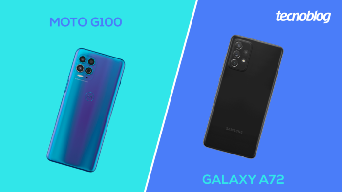 Moto G100 ou Galaxy A72? (Imagem: Vitor Pádua/Tecnoblog)