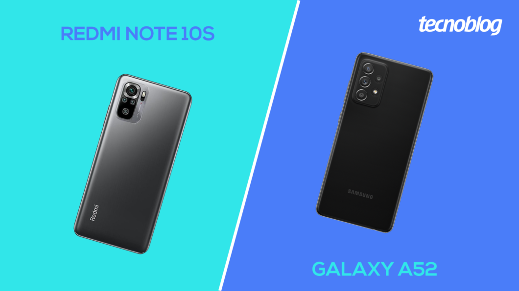 Redmi Note 10S vs Galaxy A52 (Imagem: Vitor Pádua/Tecnoblog)