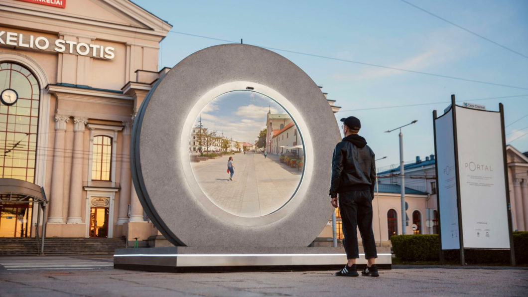 Portal que conecta Vilnius, na Lituânia, a Lublin, na Polônia (Imagem: Vilnius Go/Divulgação)