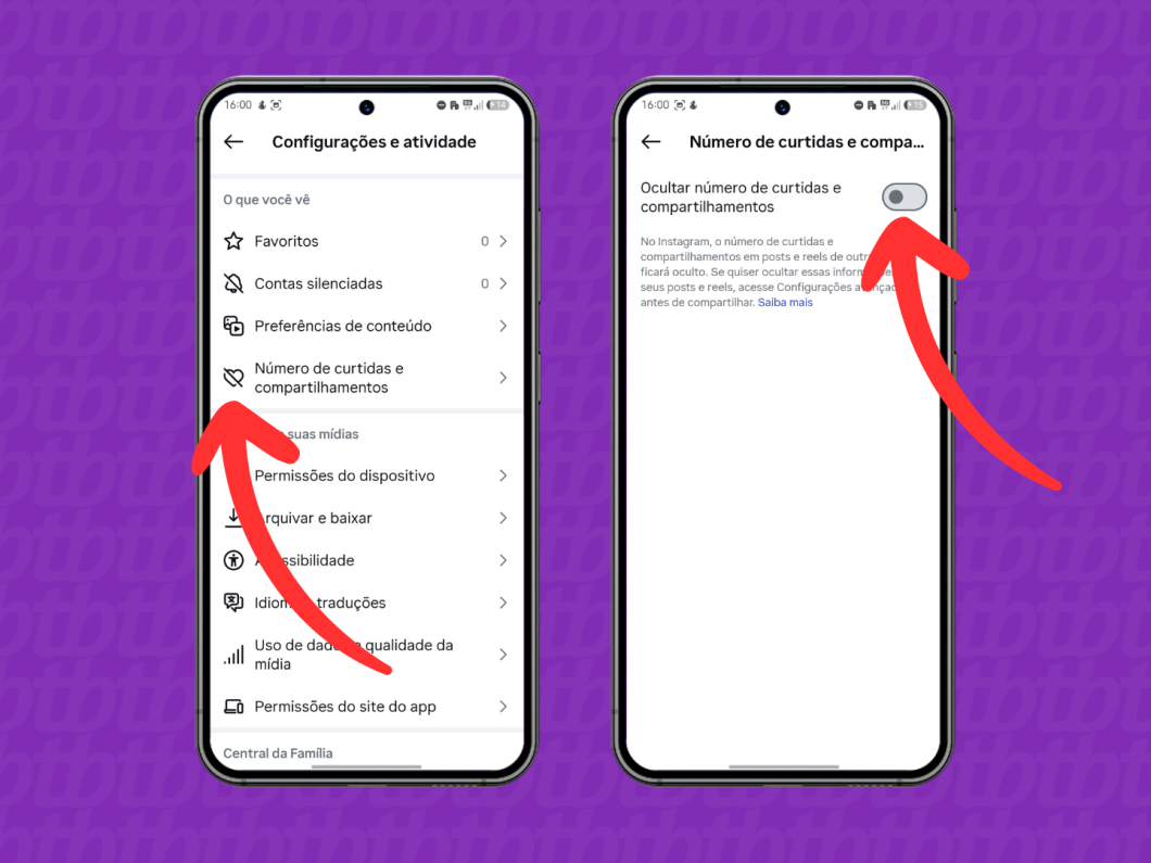 Ativar “Ocultar número de curtidas e compartilhamentos” no Instagram impede seguidores de verem quem interagiu com seus posts