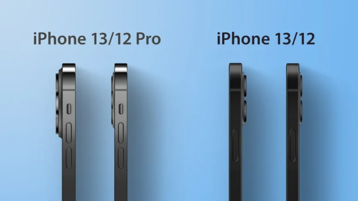 Esquemas mostram possível design de câmeras do iPhone 13 e 13 Pro (Imagem: Reprodução/MacRumors)