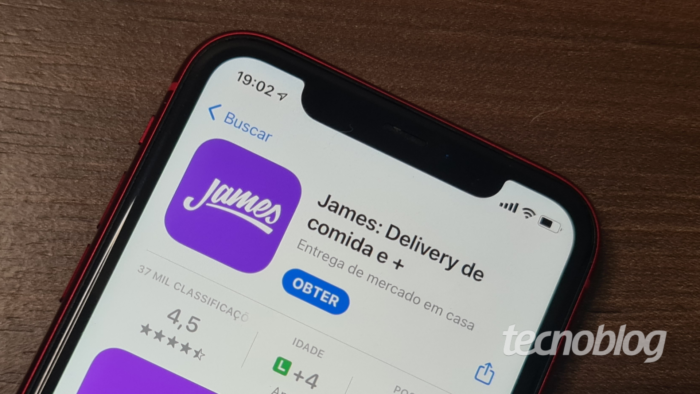 James Delivery na App Store (Imagem: Ana Marques/Tecnoblog)