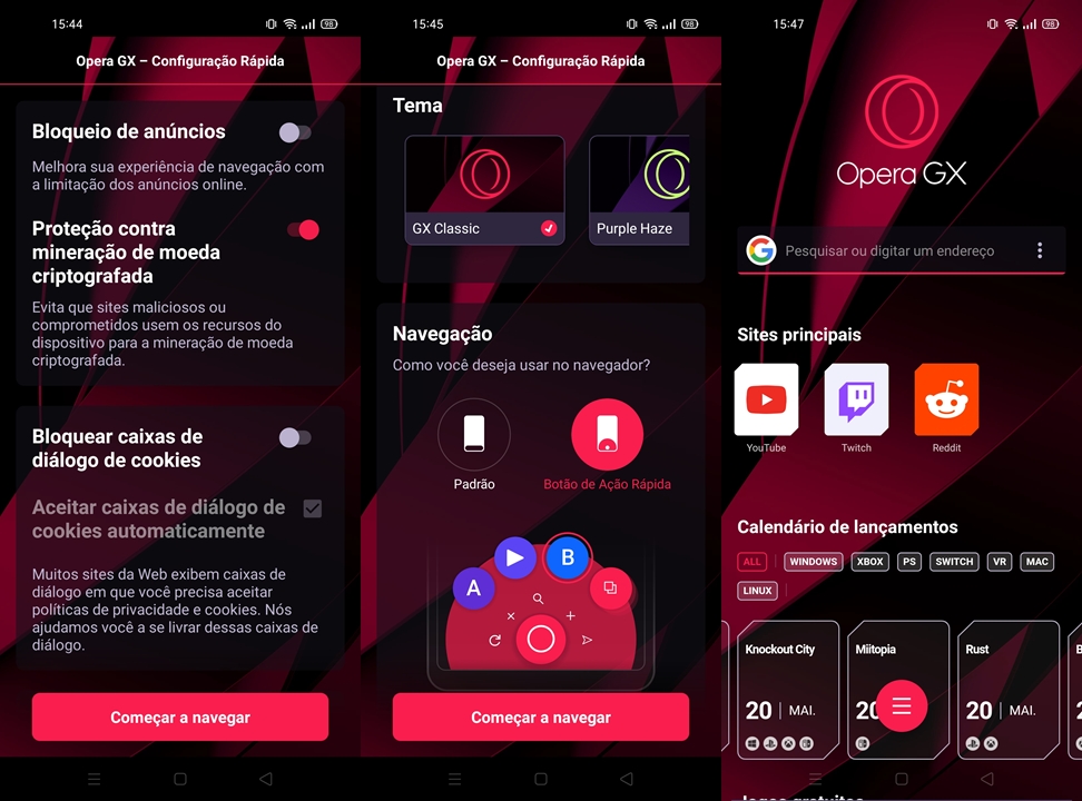 Como Colocar o Opera GX Como Navegador Padrão Celular 