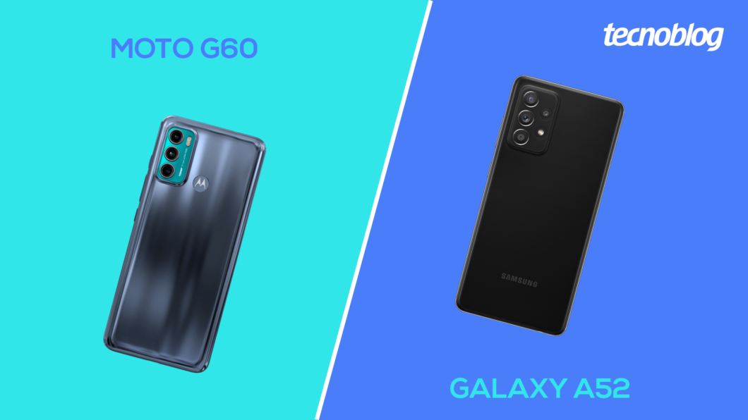 Moto G60 vs Galaxy A52 (Imagem: Vitor Pádua/Tecnoblog)