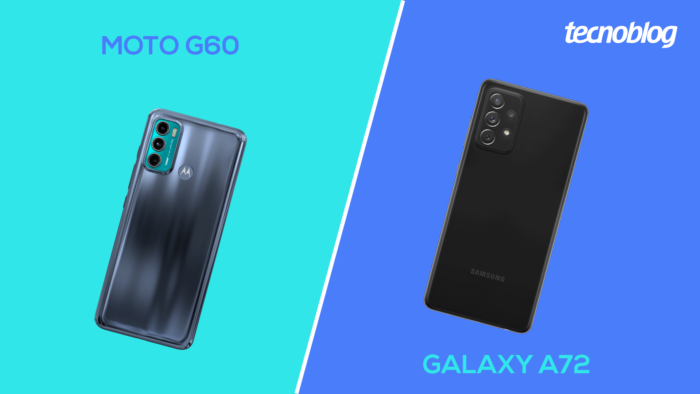 Moto G60 vs Galaxy A72 (Imagem: Vitor Pádua/Tecnoblog)