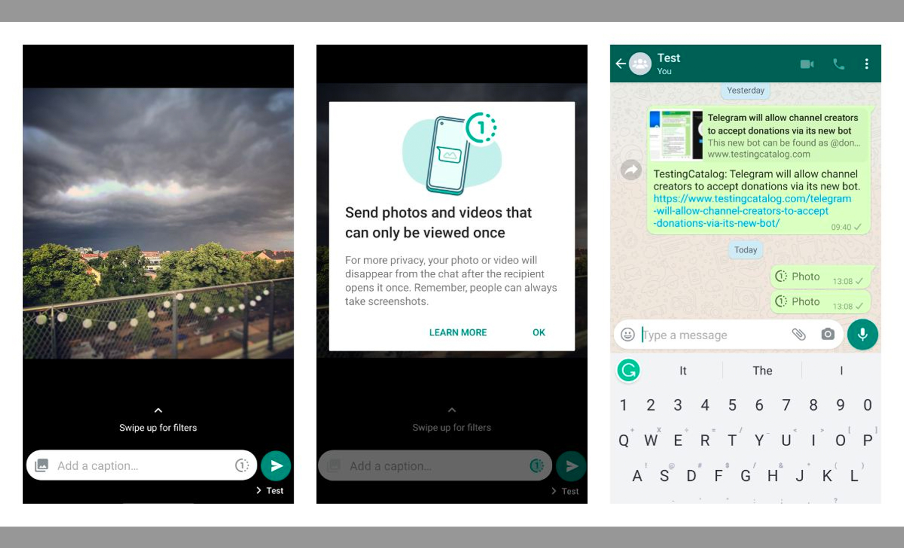 WhatsApp Beta libera fotos e vídeos que podem ser vistos apenas uma vez