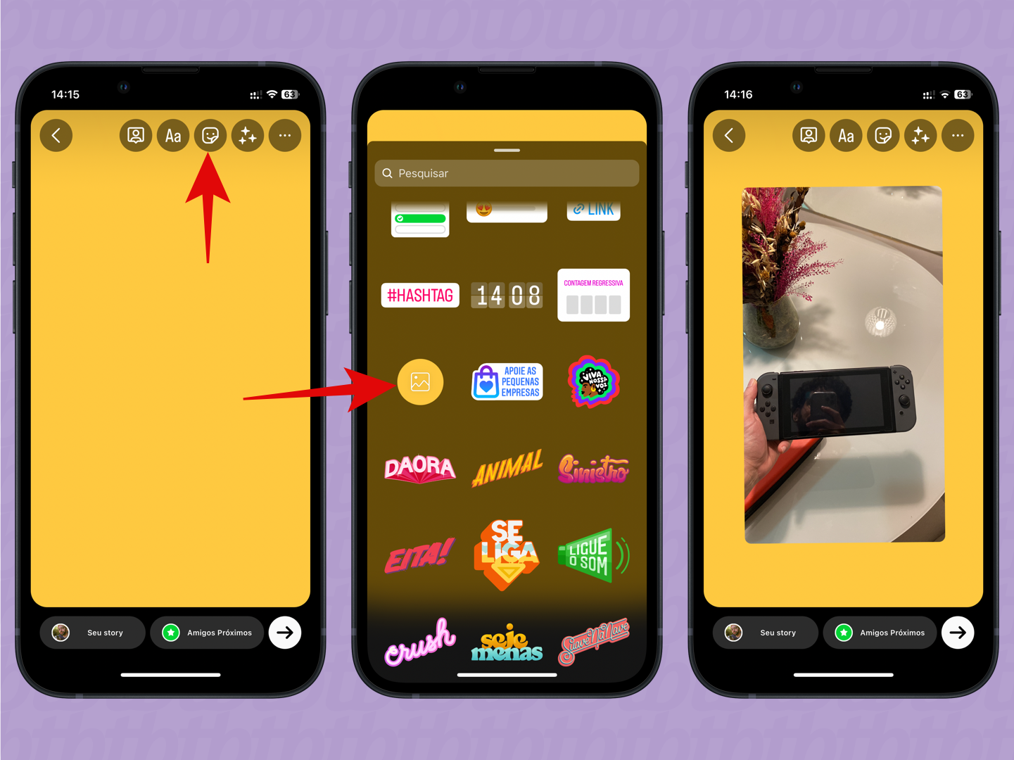 Como adicionar GIFs e imagens transparentes (PNG) no Instagram Stories 