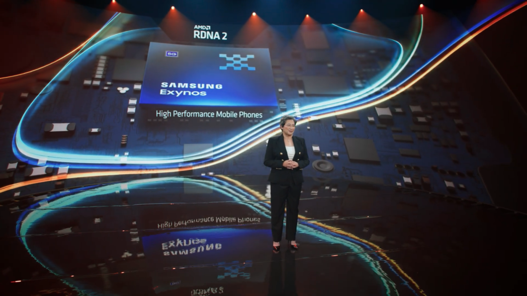 Próximo Samsung Exynos terá arquitetura AMD RDNA 2 (Imagem: Reprodução/AMD/YouTube)