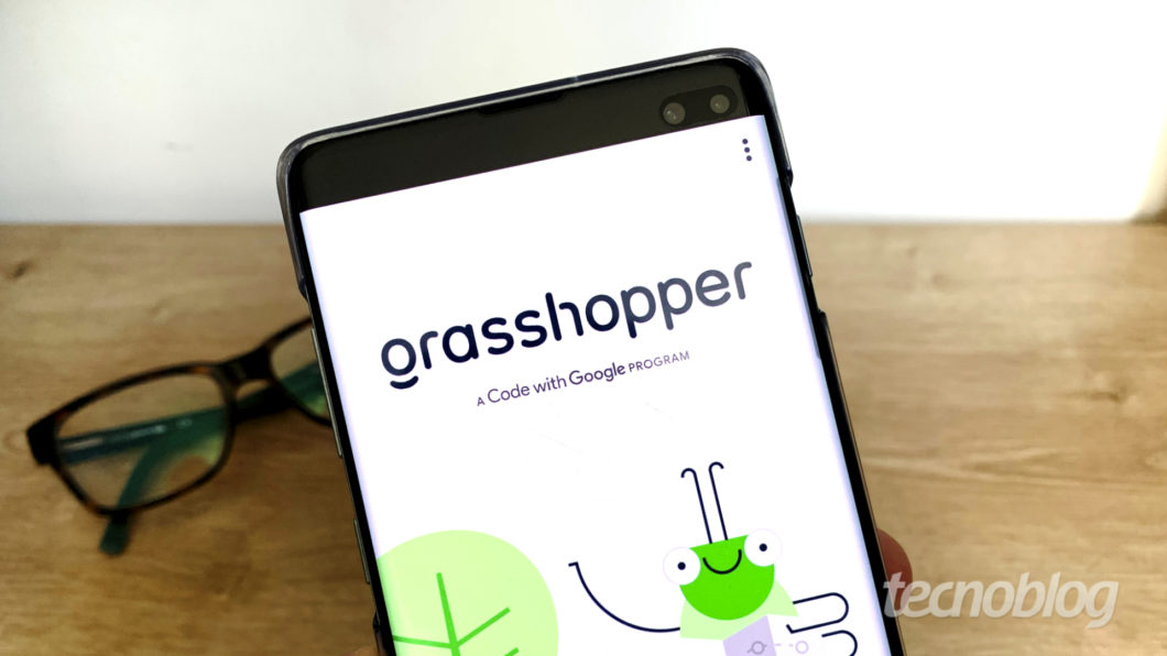 Grasshopper é um aplicativo do Google que ensina programação de graça (Imagem: Bruno Gall De Blasi/Tecnoblog)
