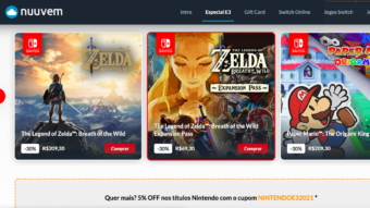 Nintendo faz 1ª promoção oficial na Nuuvem com descontos de até R$ 100