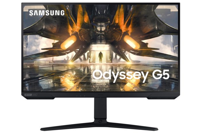 Monitor Odyssey G5 com tela plana (imagem: divulgação/Samsung)