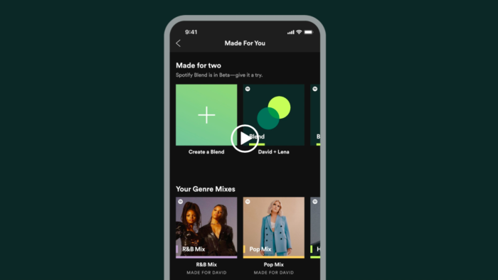 Use o Spotify Match para criar uma playlist exclusiva com outro usuário (Imagem: Reprodução/Spotify)