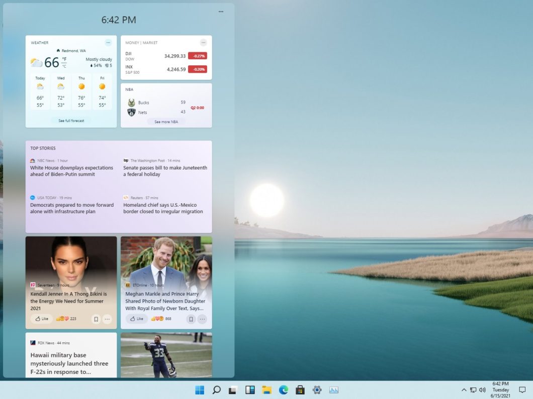 Área de widgets do Windows 11 (imagem: Rafael Rivera)