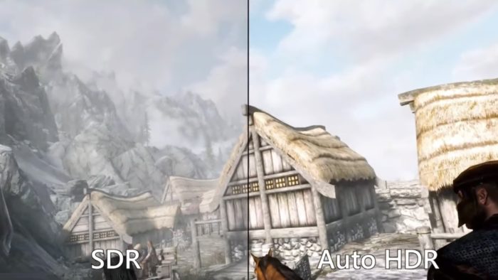 Auto HDR em jogo no Windows 11 (Imagem: Reprodução / Microsoft)