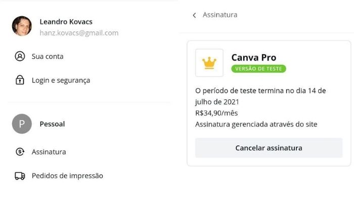 Não consigo cancelar minha assinatura no canva! - Comunidade Google Play