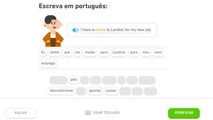 Dá pra aprender inglês com Duolingo? (Imagem: Leandro Kovacs/Reprodução)