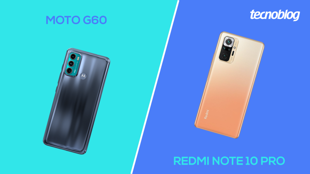 Moto G60 vs Redmi Note 10 Pro (Imagem: Victor Pádua/Tecnoblog)