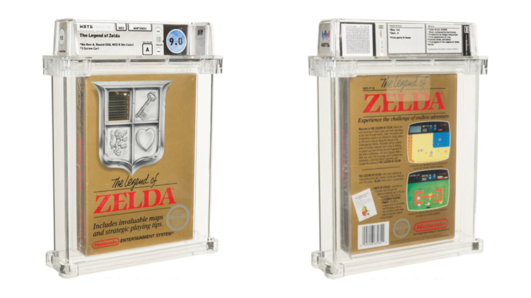 Cartucho raro de The Legend of Zelda vendido por US$ 870 mil (Imagem: Divulgação/Heritage Auctions)