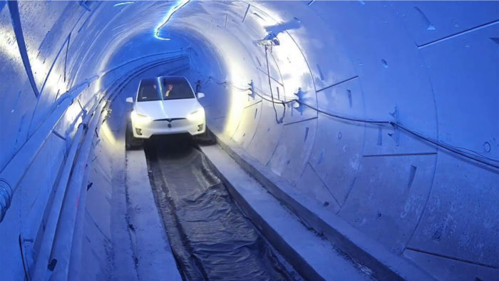 Túnel criado pela Boring Company, de Ellon Musk (Imagem: Casino Connection/ Flickr)