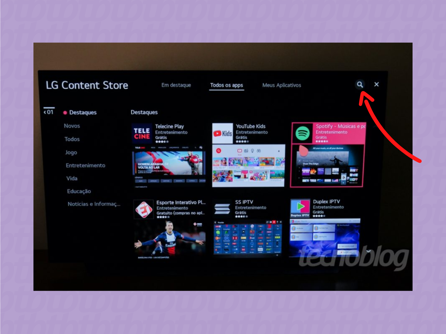 Como baixar aplicativos na smart TV – Tecnoblog