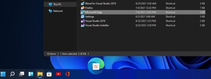Windows 11 não terá "arrastar e soltar" para barra de tarefas (Imagem: Reprodução/Windows Latest)