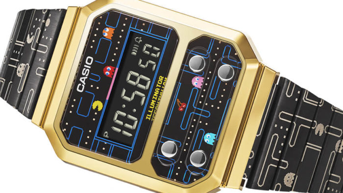 Relógio modelo A100WEPC (Imagem: Casio / Bandai Namco)