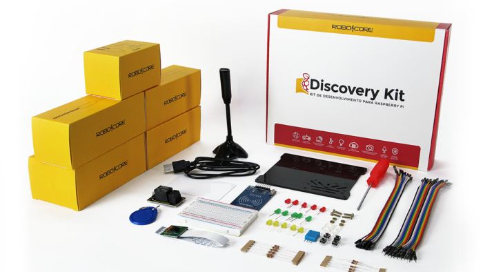 Discovery Kit para Raspberry Pi 3 e 4 (Imagem: Divulgação / RoboCore)