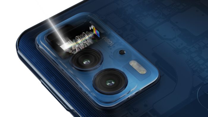 Edge 20 Pro's periscope lens (image: Disclosure/Motorola)