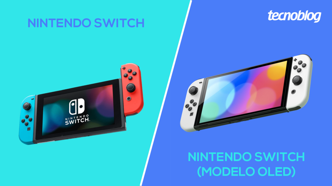 Nintendo Switch padrão ou modelo OLED, o que muda? (Imagem: Vitor Pádua/Tecnoblog)