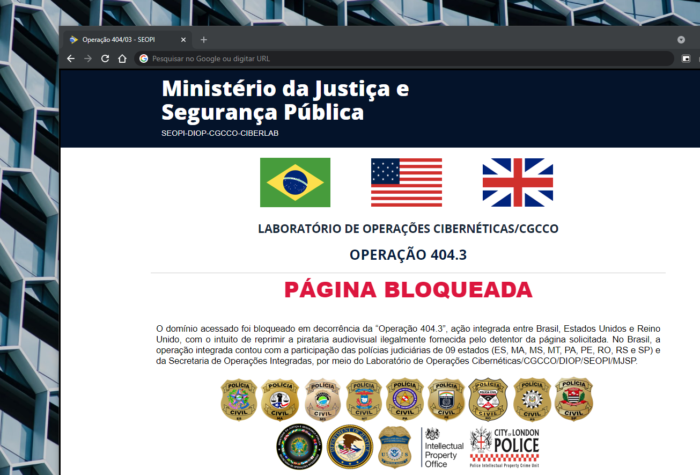 Mais de 250 sites e apps piratas de streaming são bloqueados pelo  Ministério da Justiça 