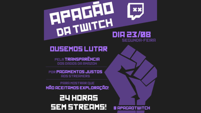 Apagão na Twitch: streamers organizam greve de lives no Brasil