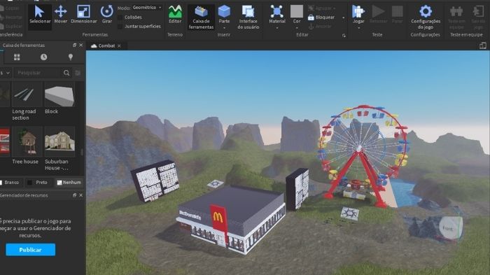 Roblox  Como criar, publicar e editar um mapa - Canaltech