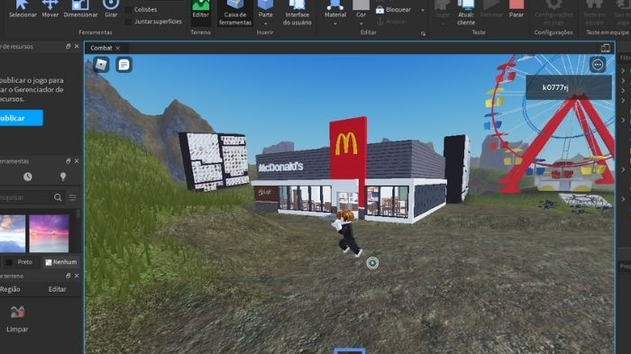 Como criar, publicar e editar um mapa no Roblox