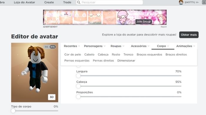 Roblox - Avatar Maker - Como criar e editar o avatar de Roblox