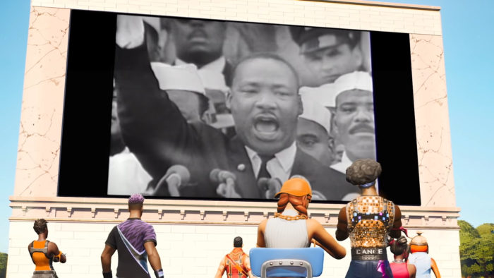 Fortnite homenageia Martin Luther King Jr. com evento dentro do jogo