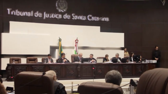 Corte do TJSC (Imagem: TJSC/YouTube)