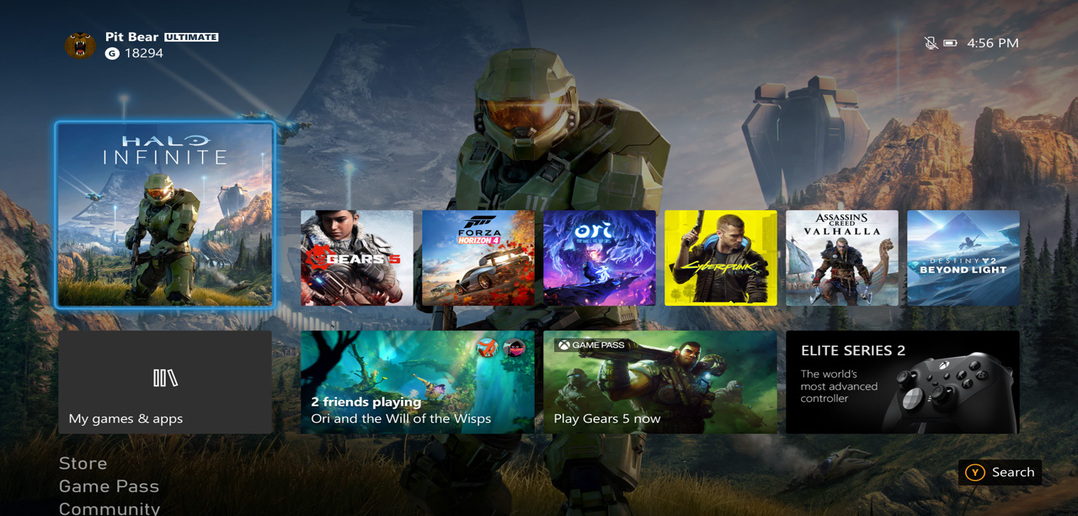Xbox Series X recebe atualização com dashboard em 4K