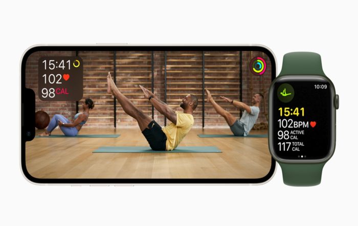 Apple Fitness+ no iPhone e Apple Watch (imagem: divulgação/Apple)