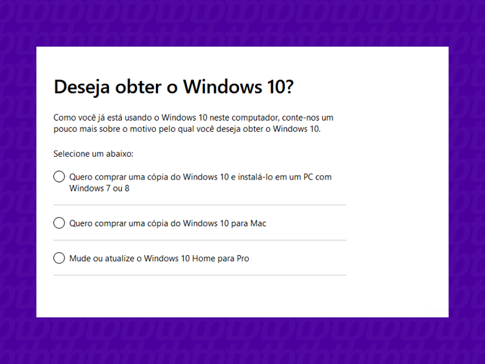 Como comprar uma licença do Windows (Imagem: Leandro Kovacs/Reprodução)
