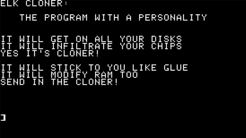 Elk Cloner, primeiro vírus transmitido por disquete (Imagem: Reprodução/Wikimedia Commons)