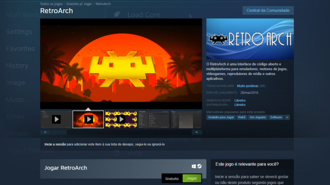 RetroArch chega ao Steam com emuladores de Nintendo, PlayStation e