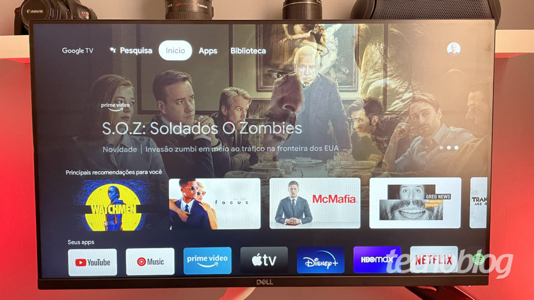 Chromecast com Google TV (Imagem: Darlan Helder/Tecnoblog)