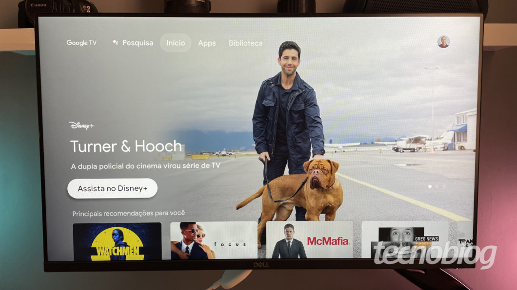 Chromecast com Google TV (Imagem: Darlan Helder/Tecnoblog)