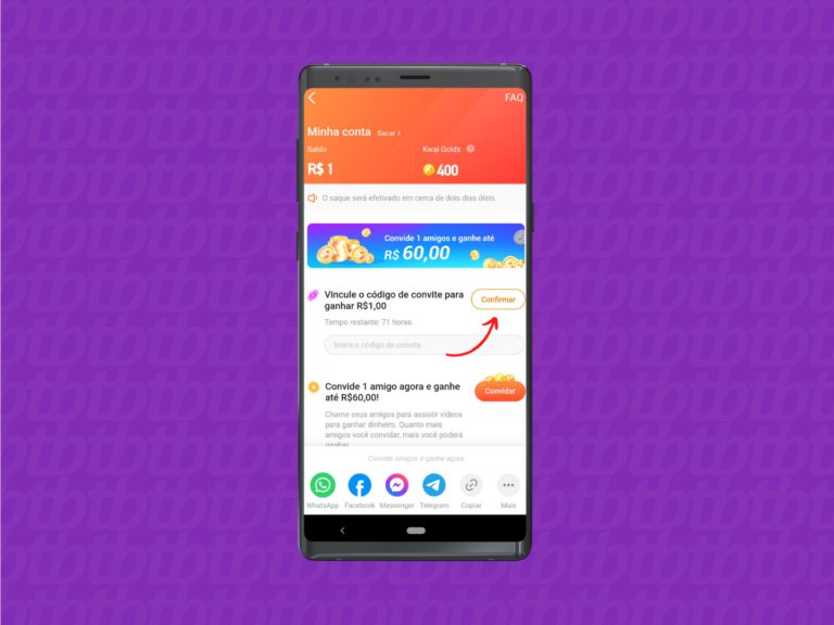 Como Colocar Um C digo De Convite No Kwai Aplicativos E Software 