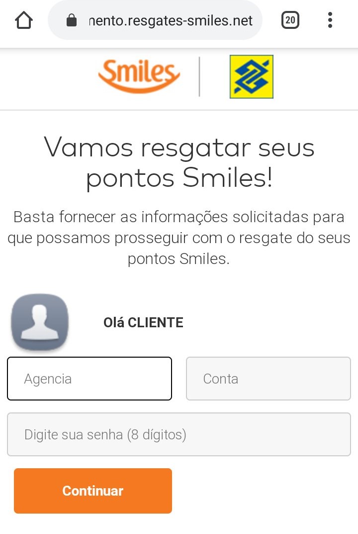 Site falso do Banco do Brasil e do Smiles pede dados de cartão de crédito