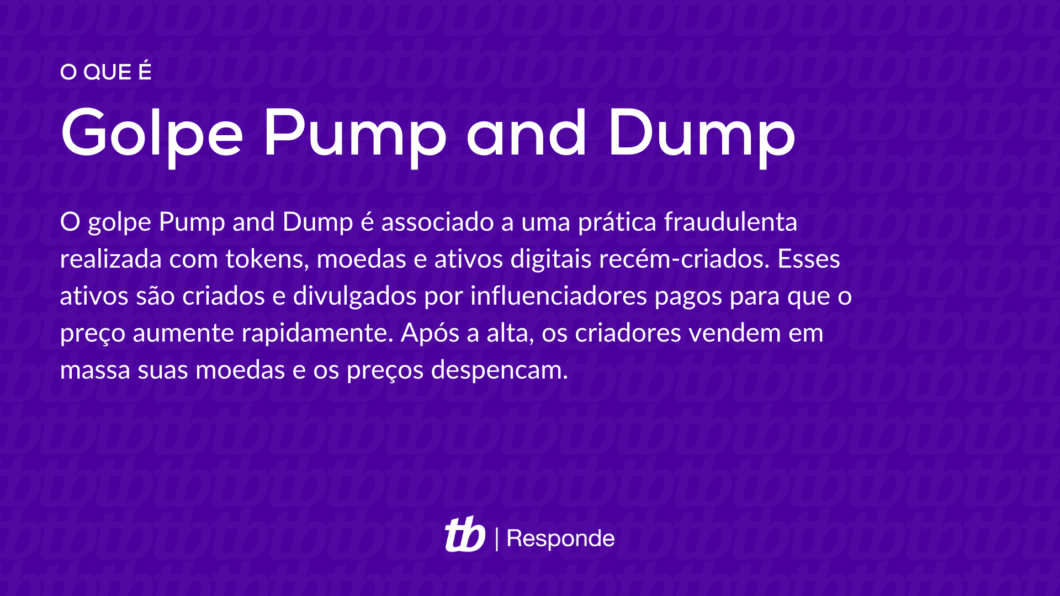 Descrição do que é o golpe Pump and Dump
