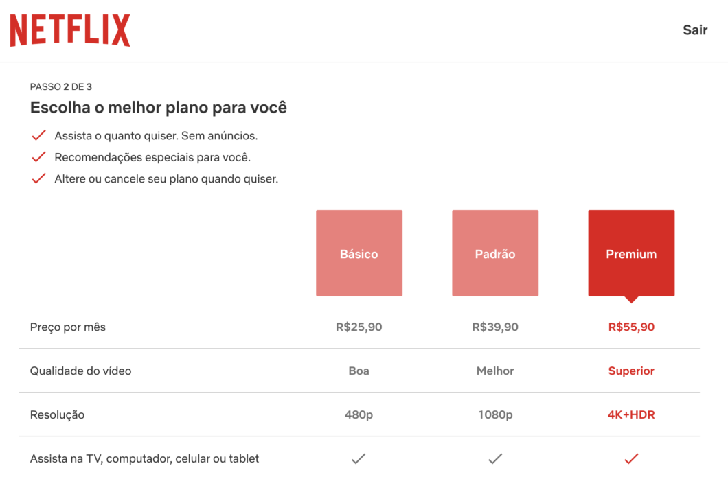 Netflix anuncia aumento de valor e suspensão de plano