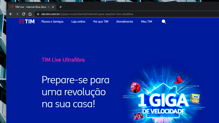 TIM Ultrafibra, Assine Online