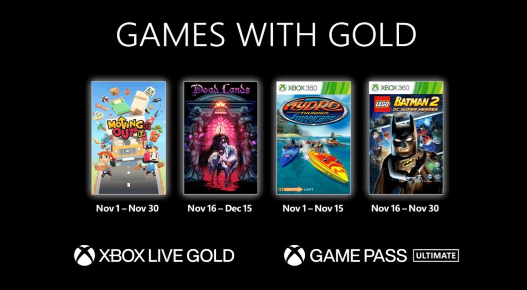 Xbox Games With Gold: confira os jogos grátis de novembro de 2019